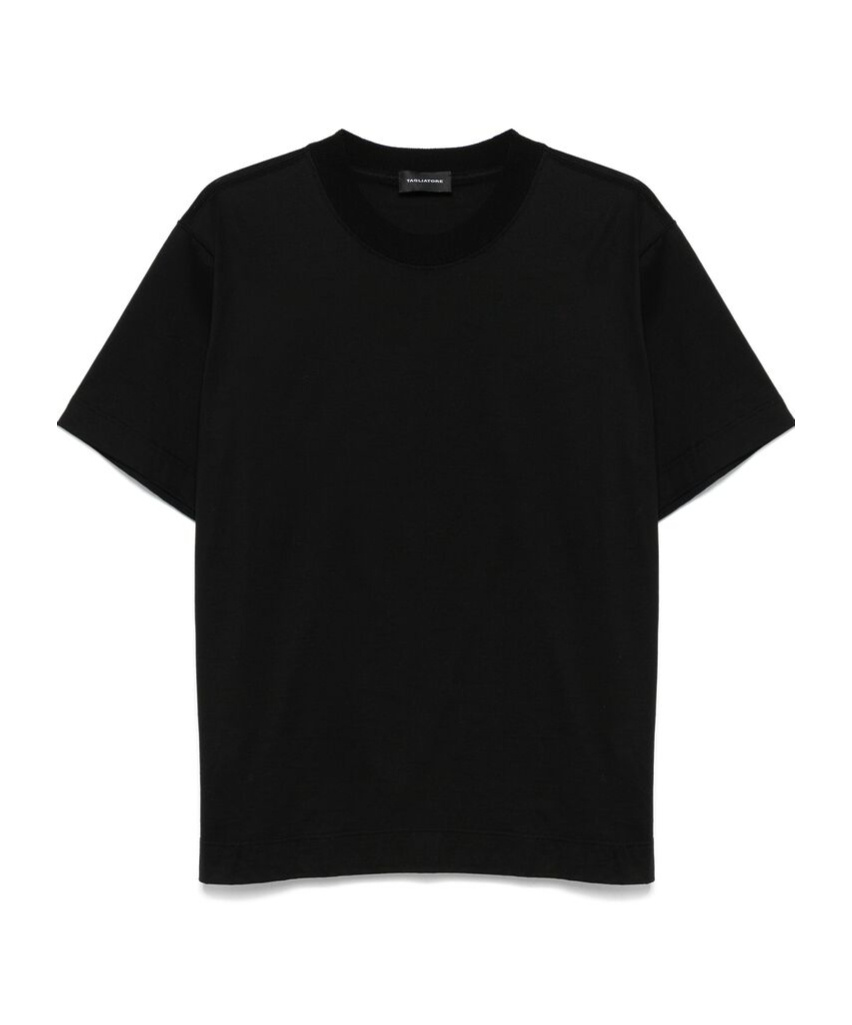 Shop Tagliatore Short-sleeved T-shirt In Black