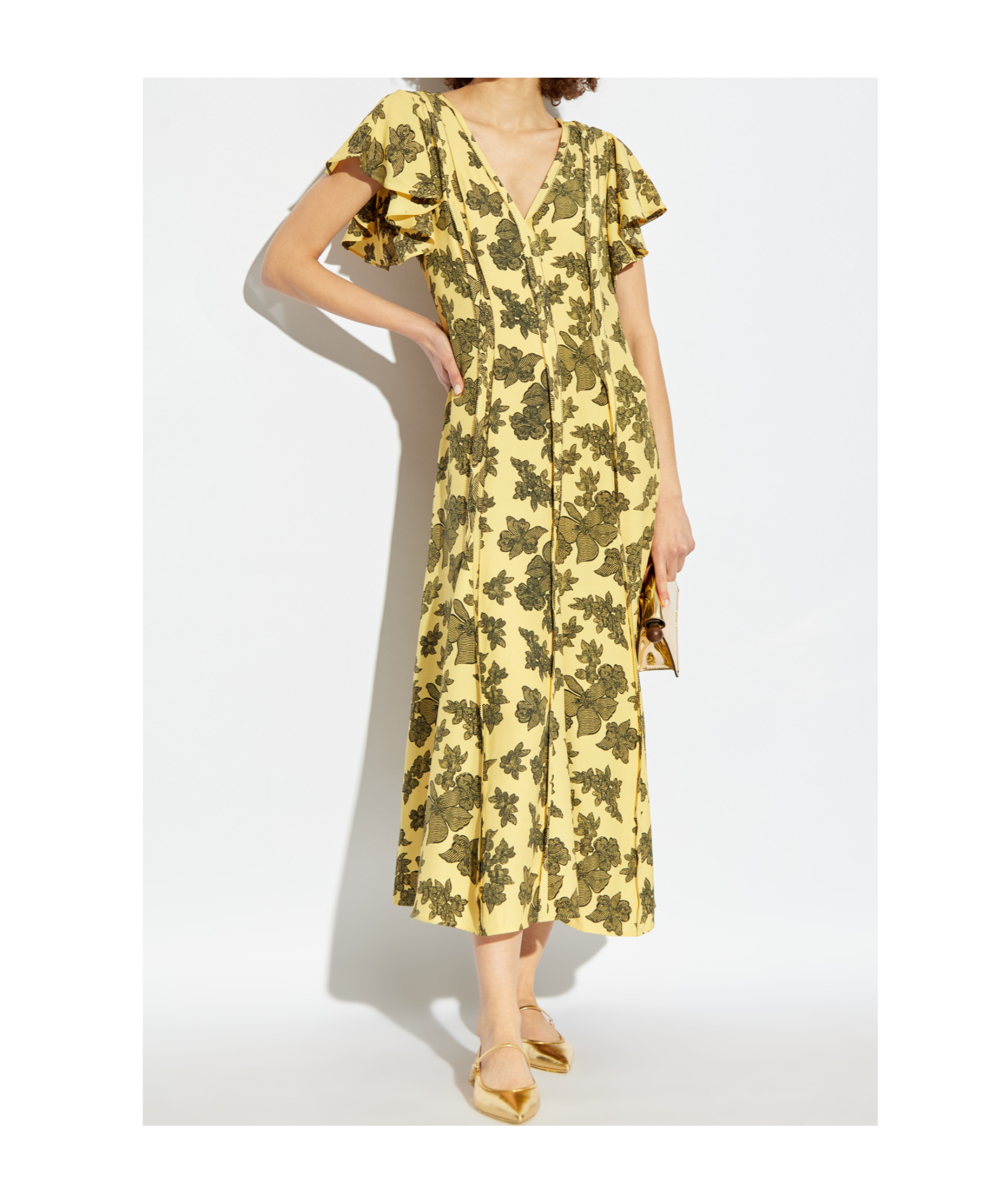 Shop Ulla Johnson Evette Maxi Dress In Green