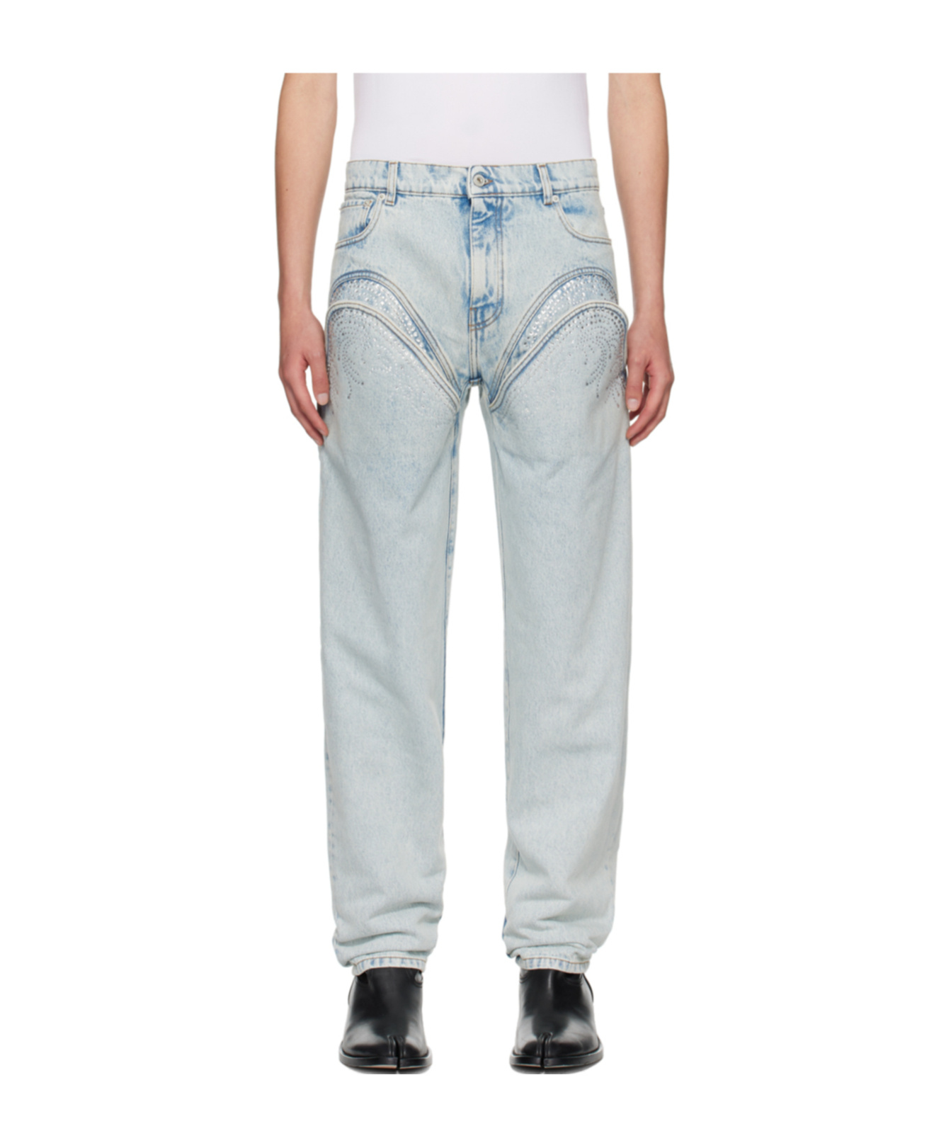 Y/project High-waist Jeans In Green