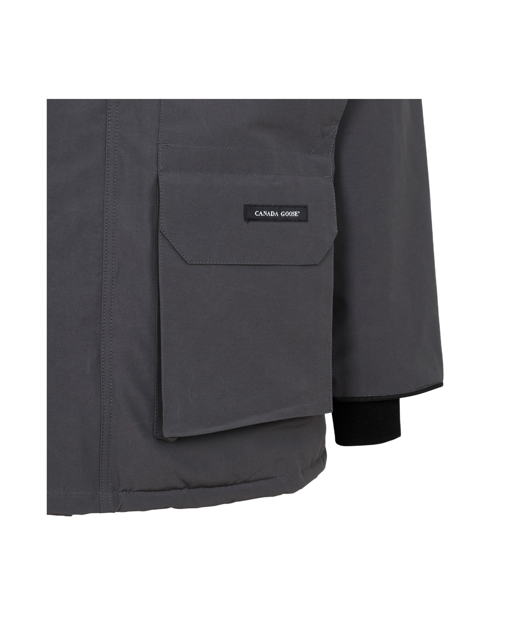 Canada Goose Expedition Parka With Multiple Utility Pockets In Black