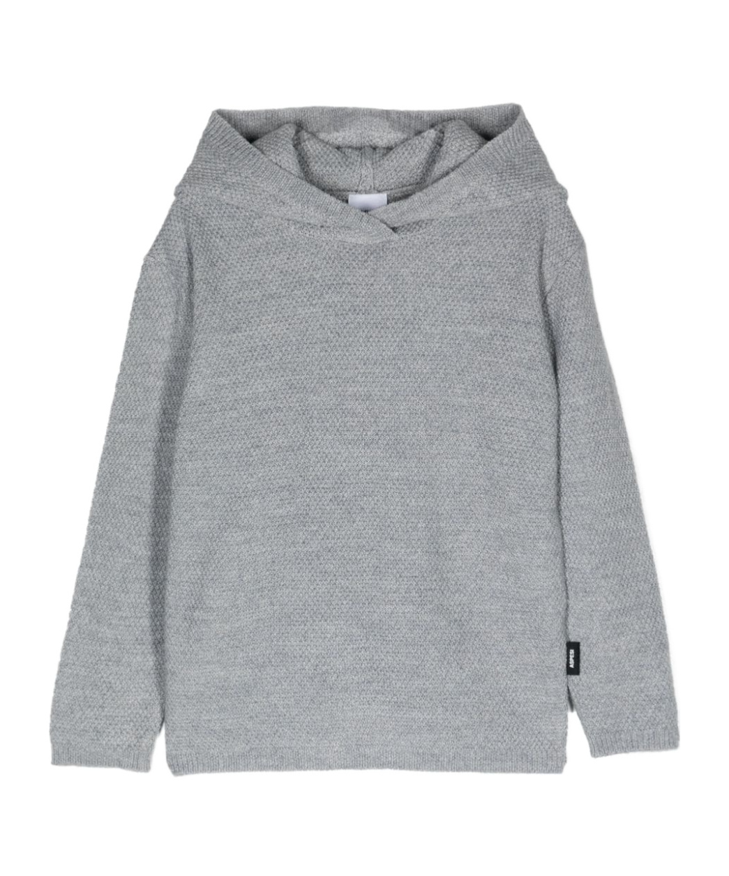 Aspesi Logo-tag Hoodie In Gray