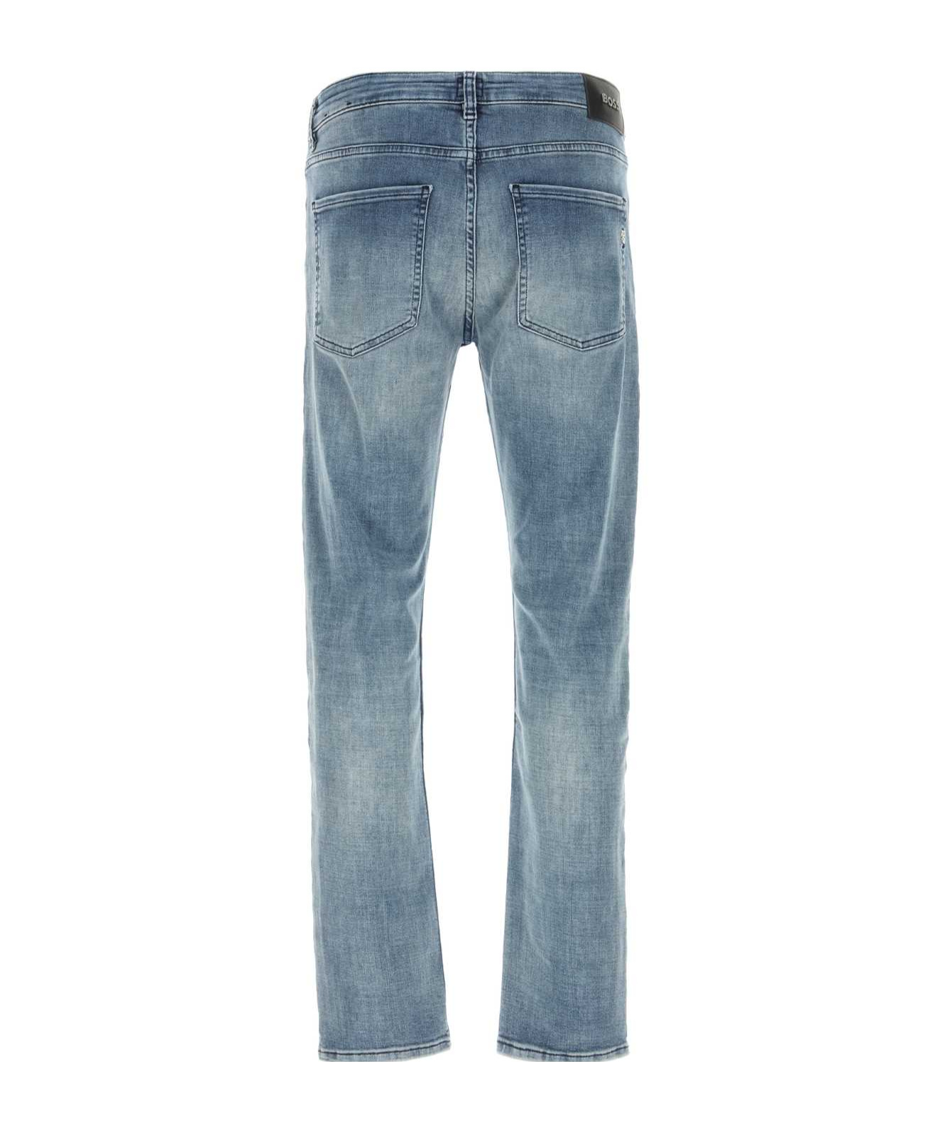 Hugo Boss Belt-loop Jeans In Blue