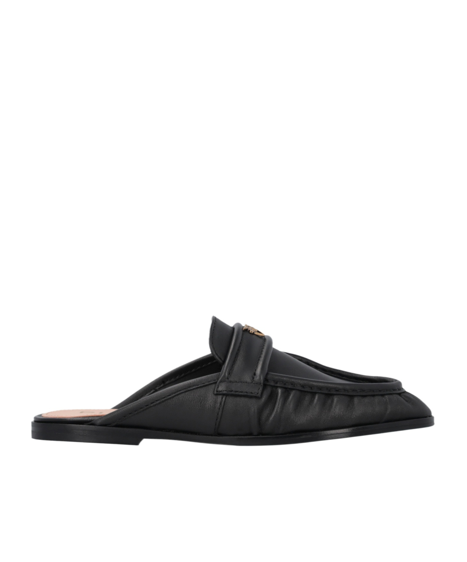 Shop Pinko Love Birds Slippers In Black