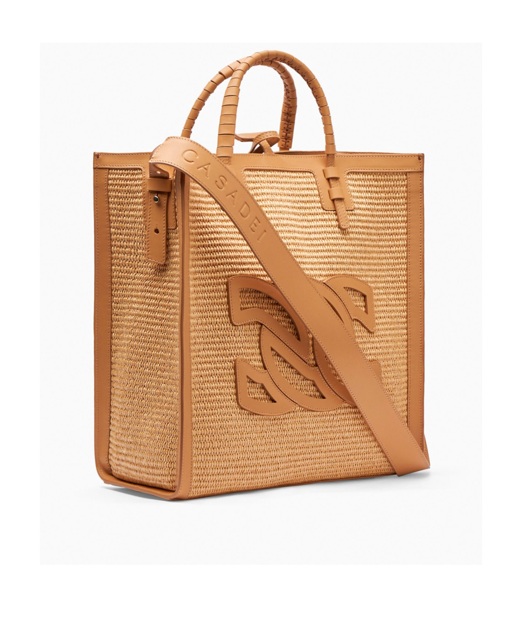Casadei Beaurivage Raffia Tote Bag