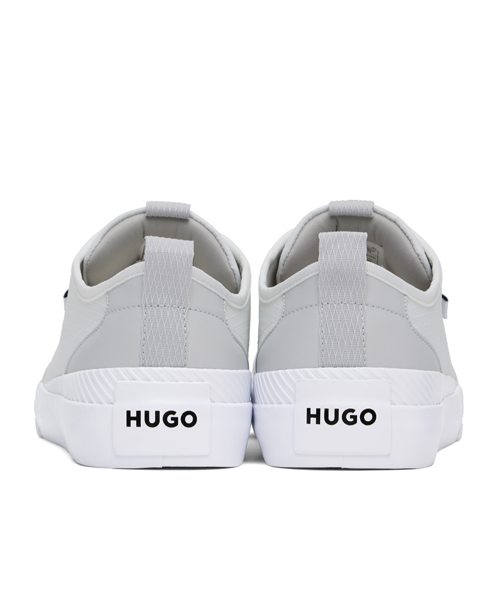 Hugo Boss Off-white Ripstop Sneakers In White