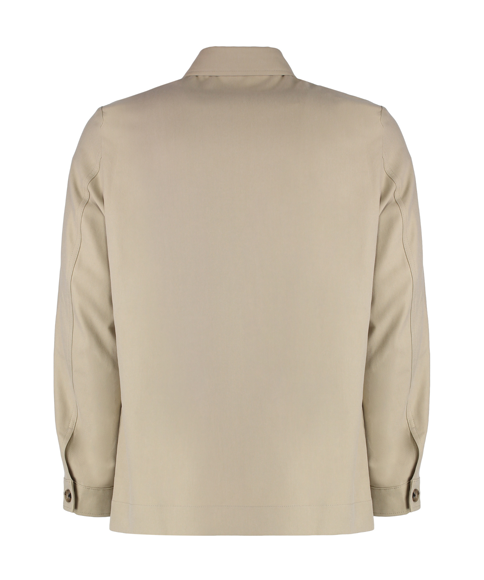 Hugo Boss Boss Overshirt With Buttons In Nude