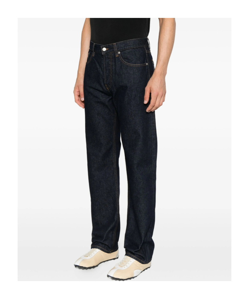 Dries Van Noten Jeans With Belt Loops In Blue