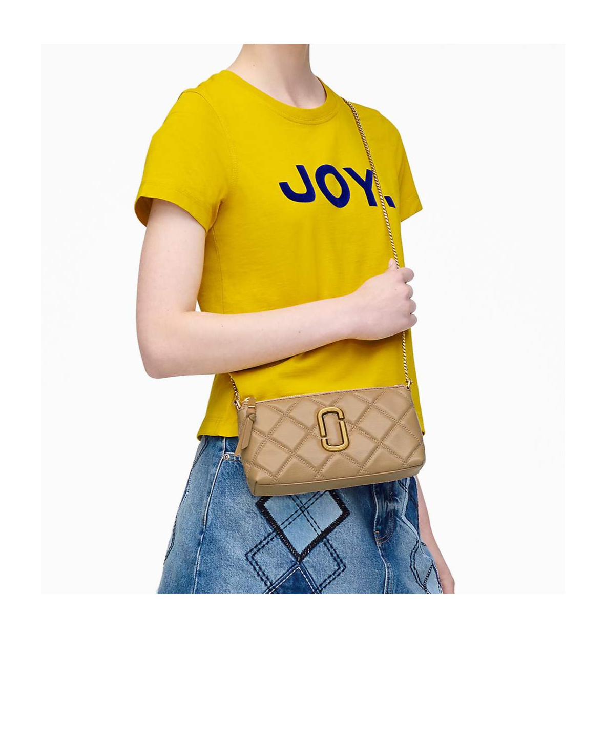 Marc Jacobs Quilted Shoulder Bag In Brown