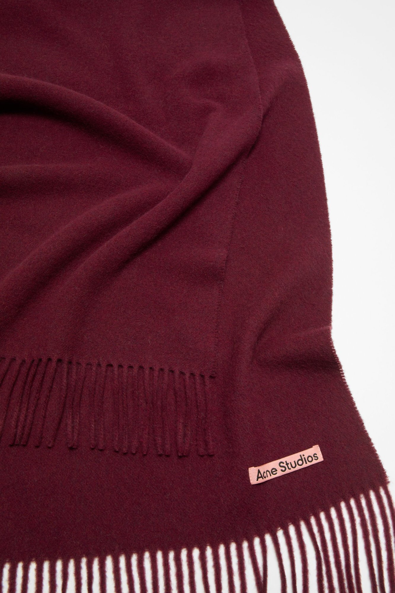 Acne Studios Scarf - - Wool - Burgundy In Burgundy