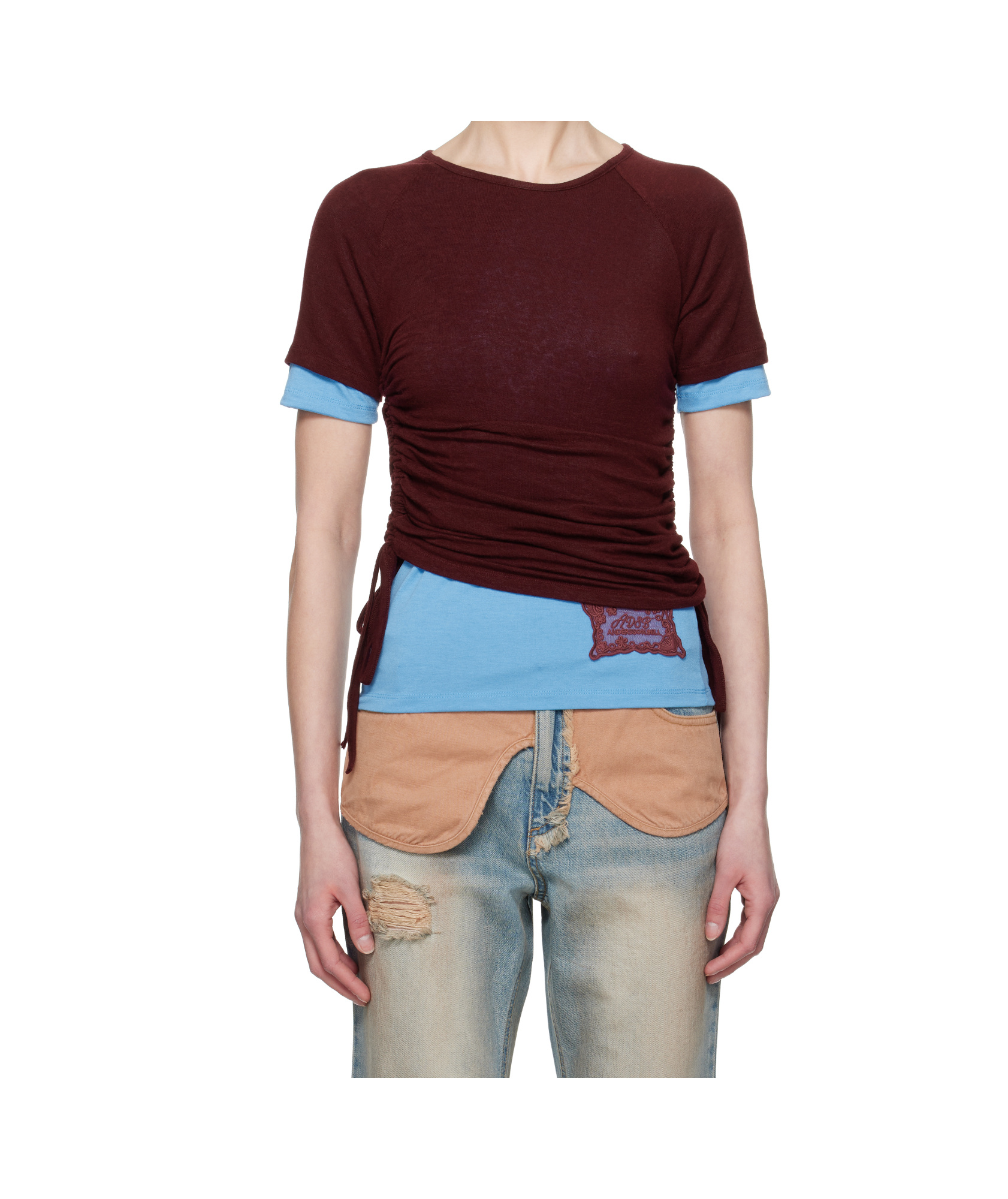 Andersson Bell Cindy String Layered T-shirt In Multicolor