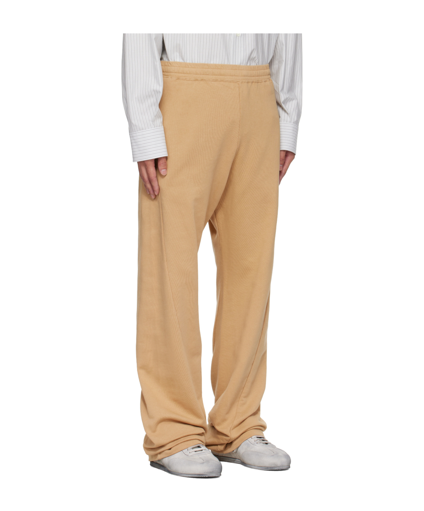 Mm6 Maison Margiela Drawstring Sweatpants In Brown