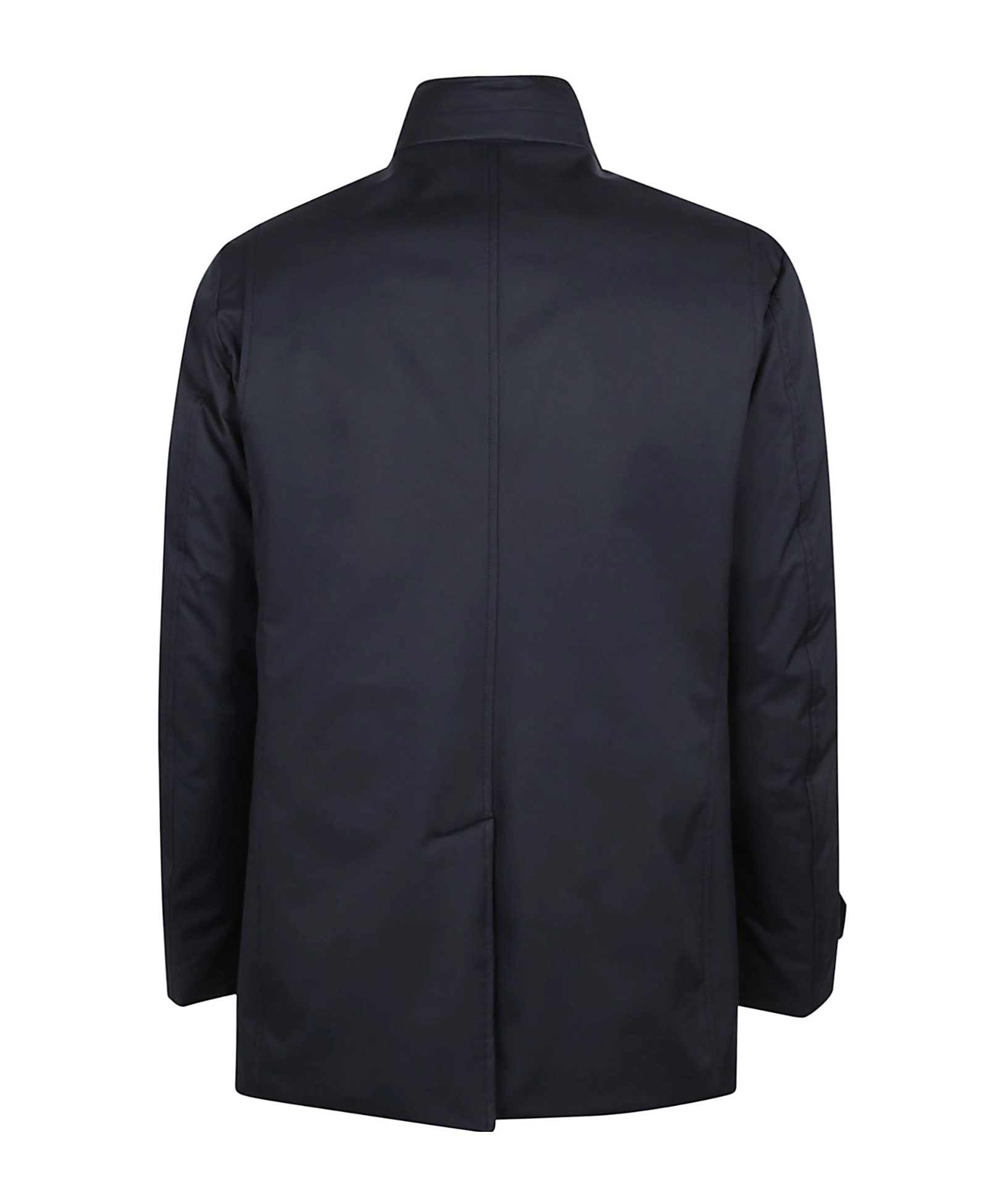 Moorer Skt Arms Jacket With Concealed Hood In Blue
