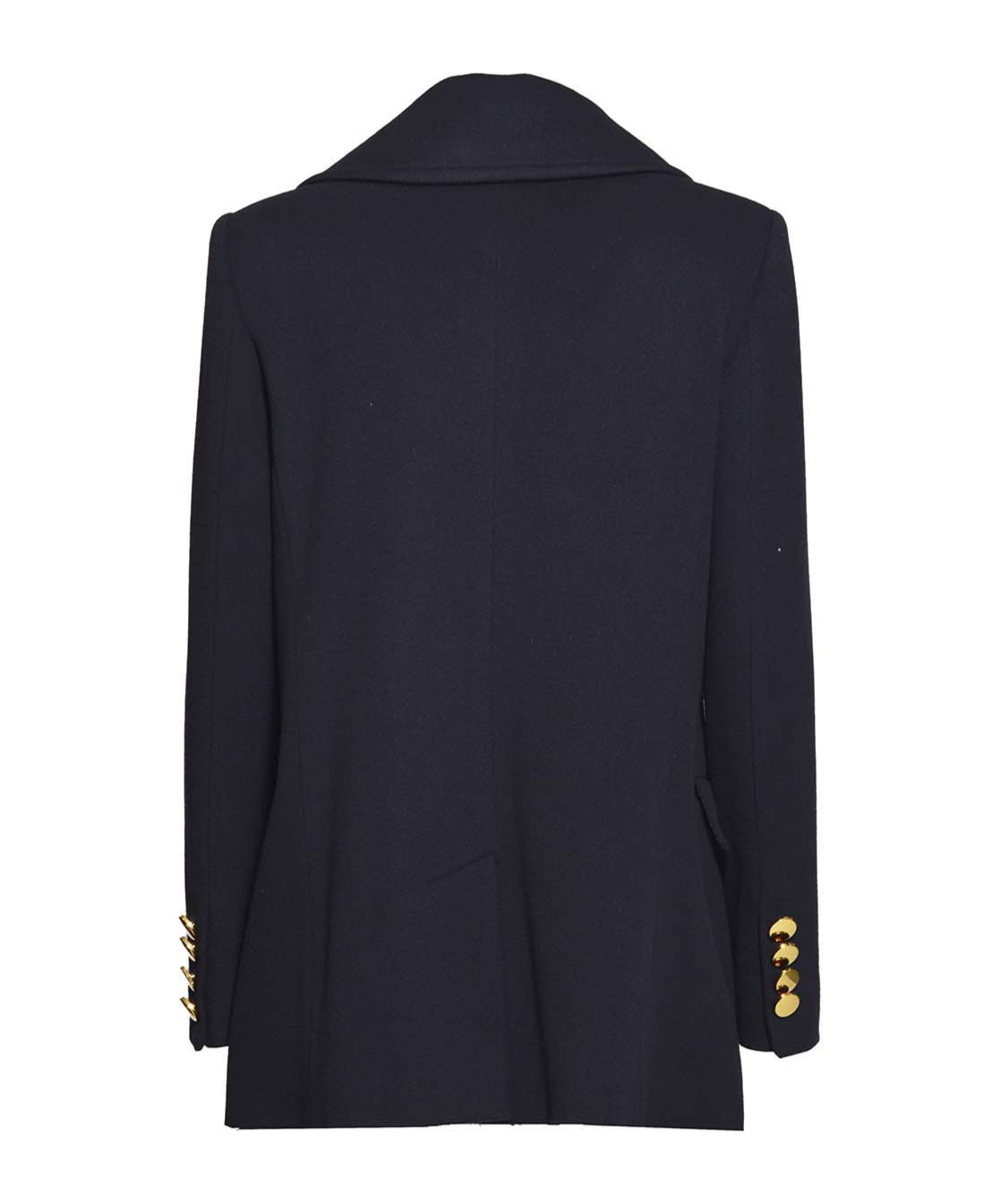 Tagliatore Blanche Wool And Cashmere Black Coat In Black