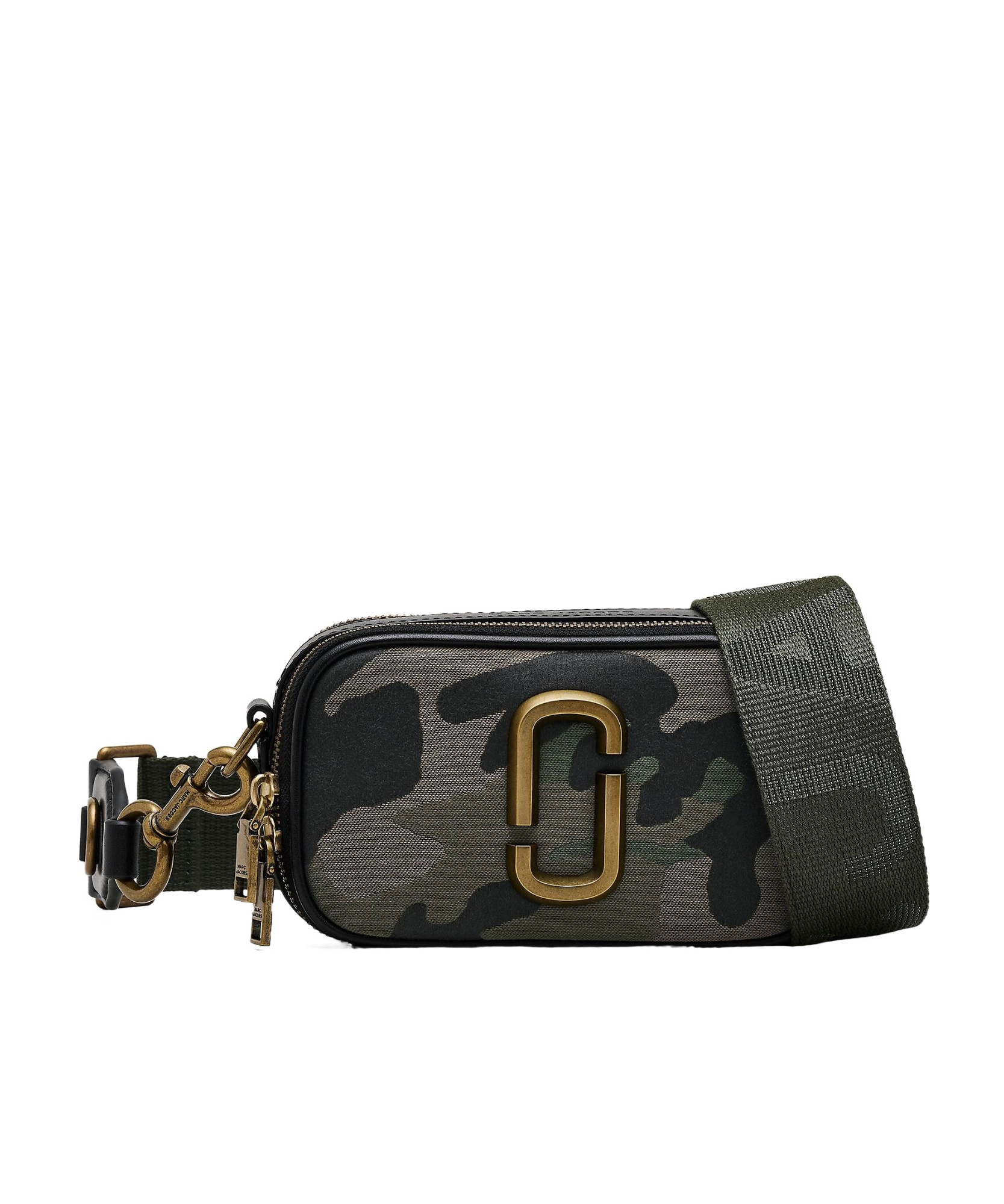Marc Jacobs The Camo Jacquard Snapshot Camera Bag In Black