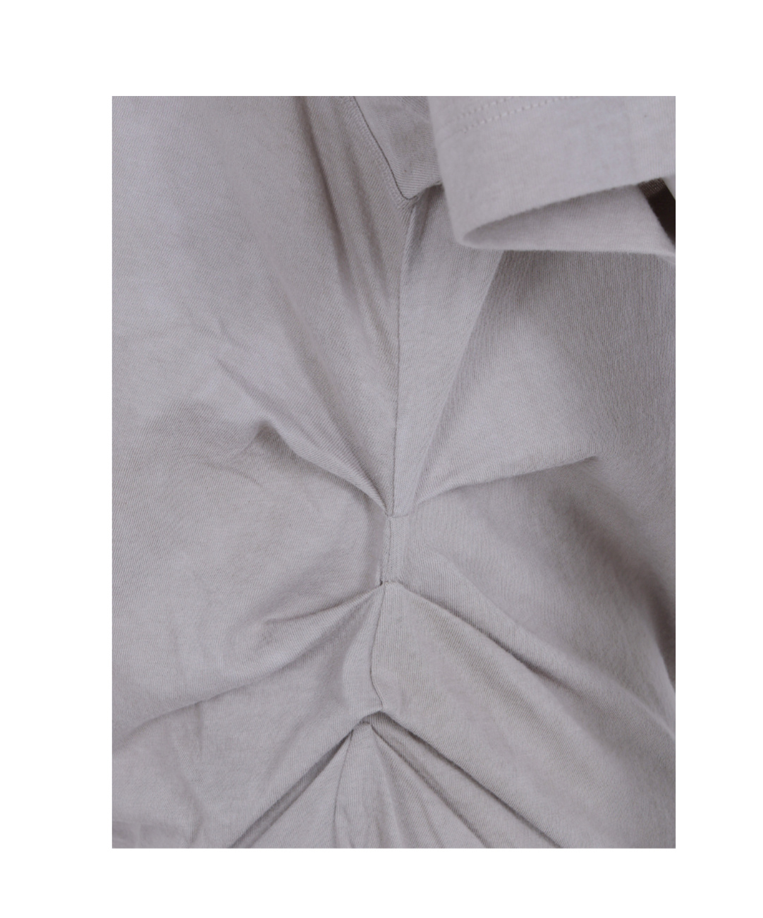 Ziggy Chen Asymmetric Gathered T-shirt In Gray