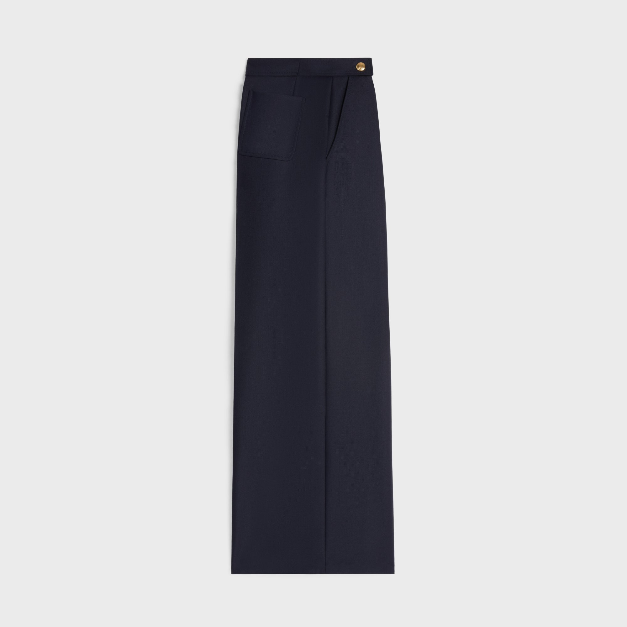 Celine Taillat Wool Casual Pants In Black