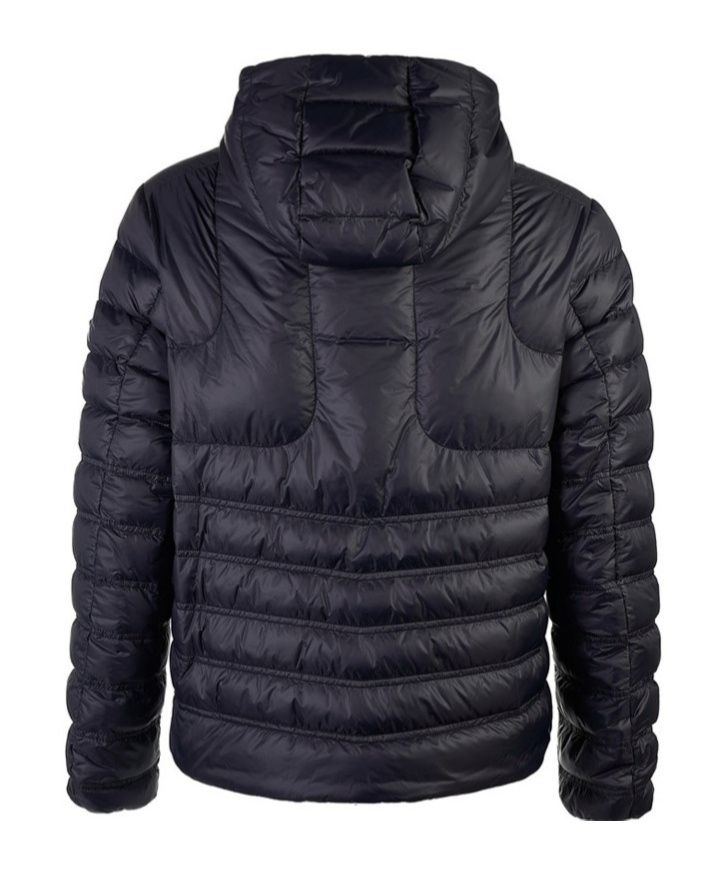 Moncler Long-sleeved Down Jacket In Black