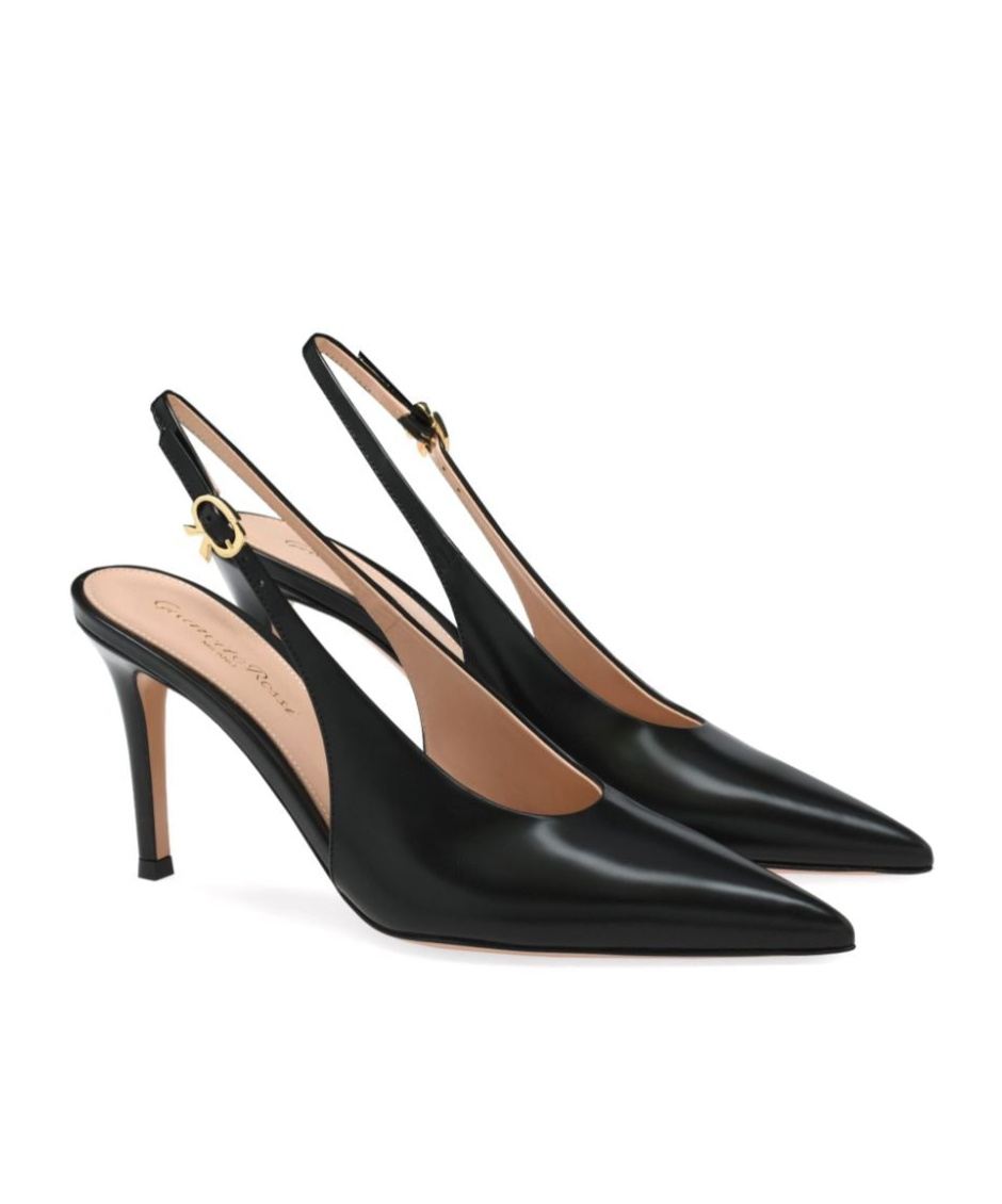 Shop Gianvito Rossi Pointed High-heeled Sandals In Black