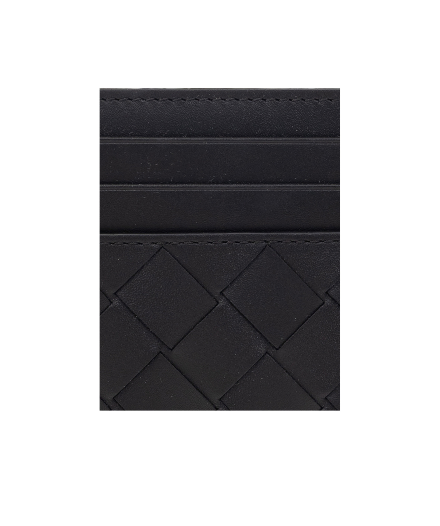 Bottega Veneta Card Holder With Iconic Intrecciato In Black