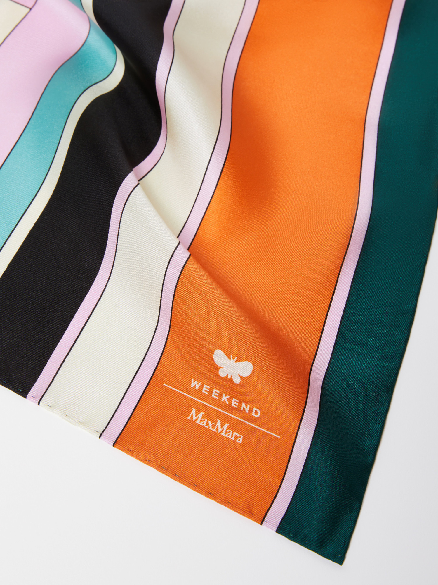 Weekend Max Mara Printed Silk Scarf In Multicolor