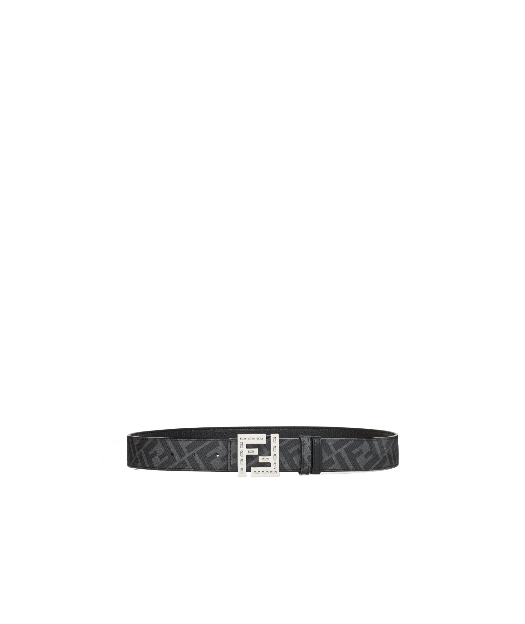 Fendi Ff Reversible Belt In Black