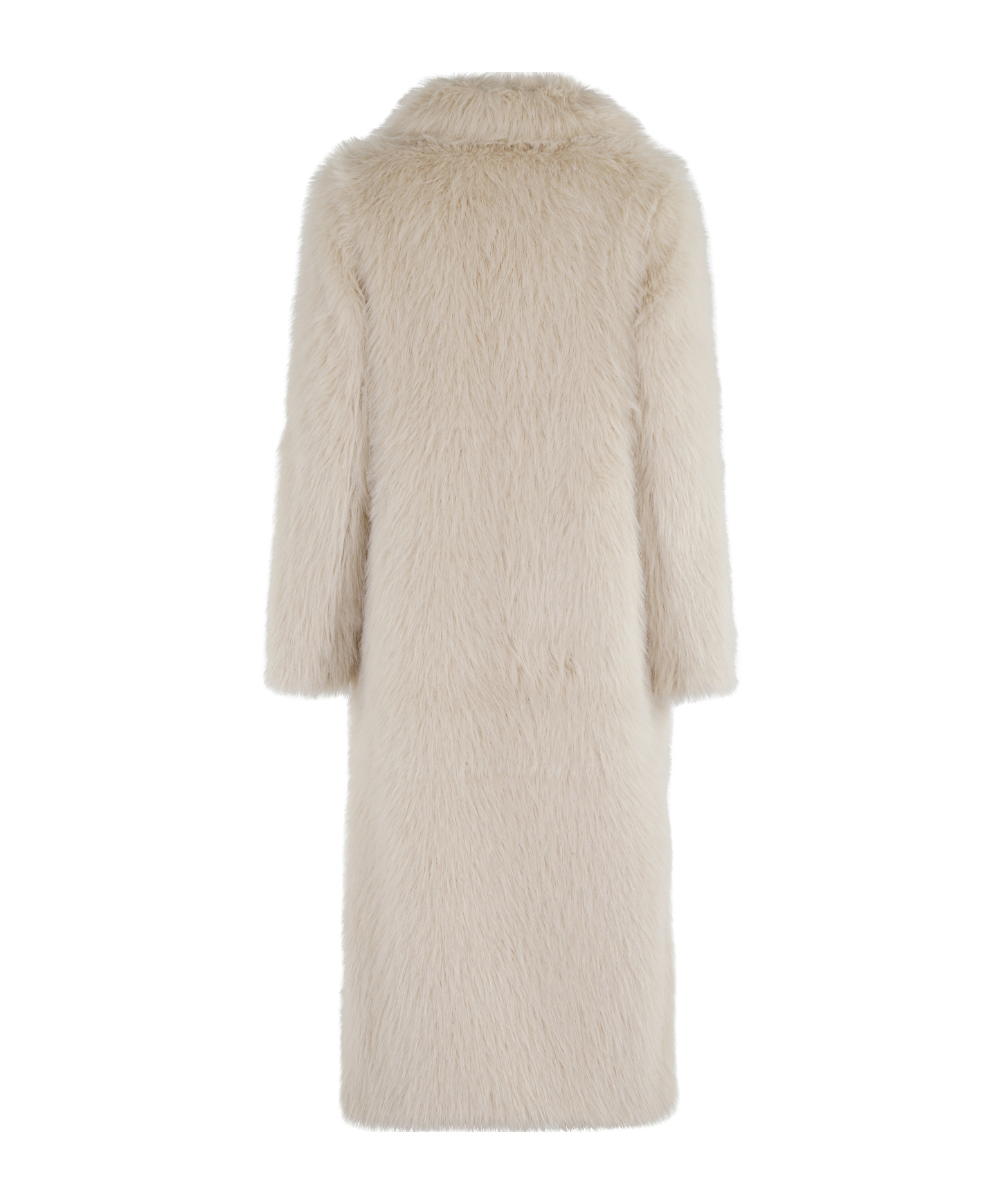 Semicouture Long Sleeves With Fur Side Pockets In Neutral