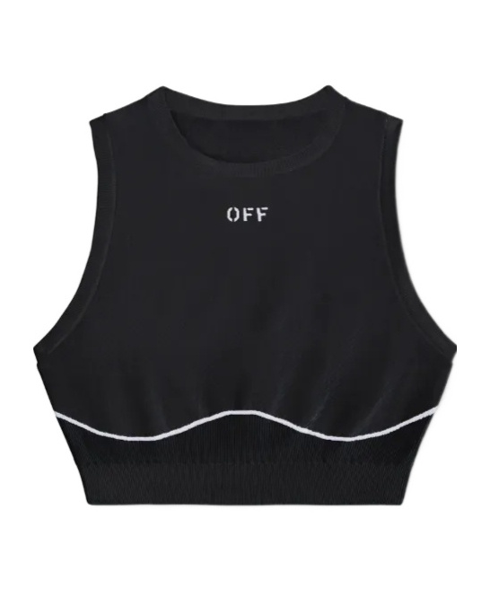 Shop Off-white Off Stamp Performance Top In Black