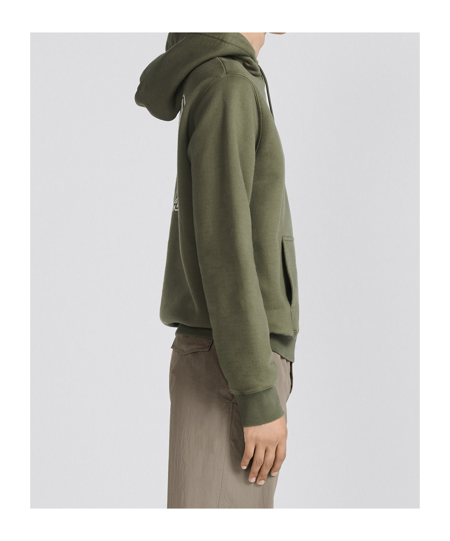 Dior Embroidery Hooded Hoodie In Green