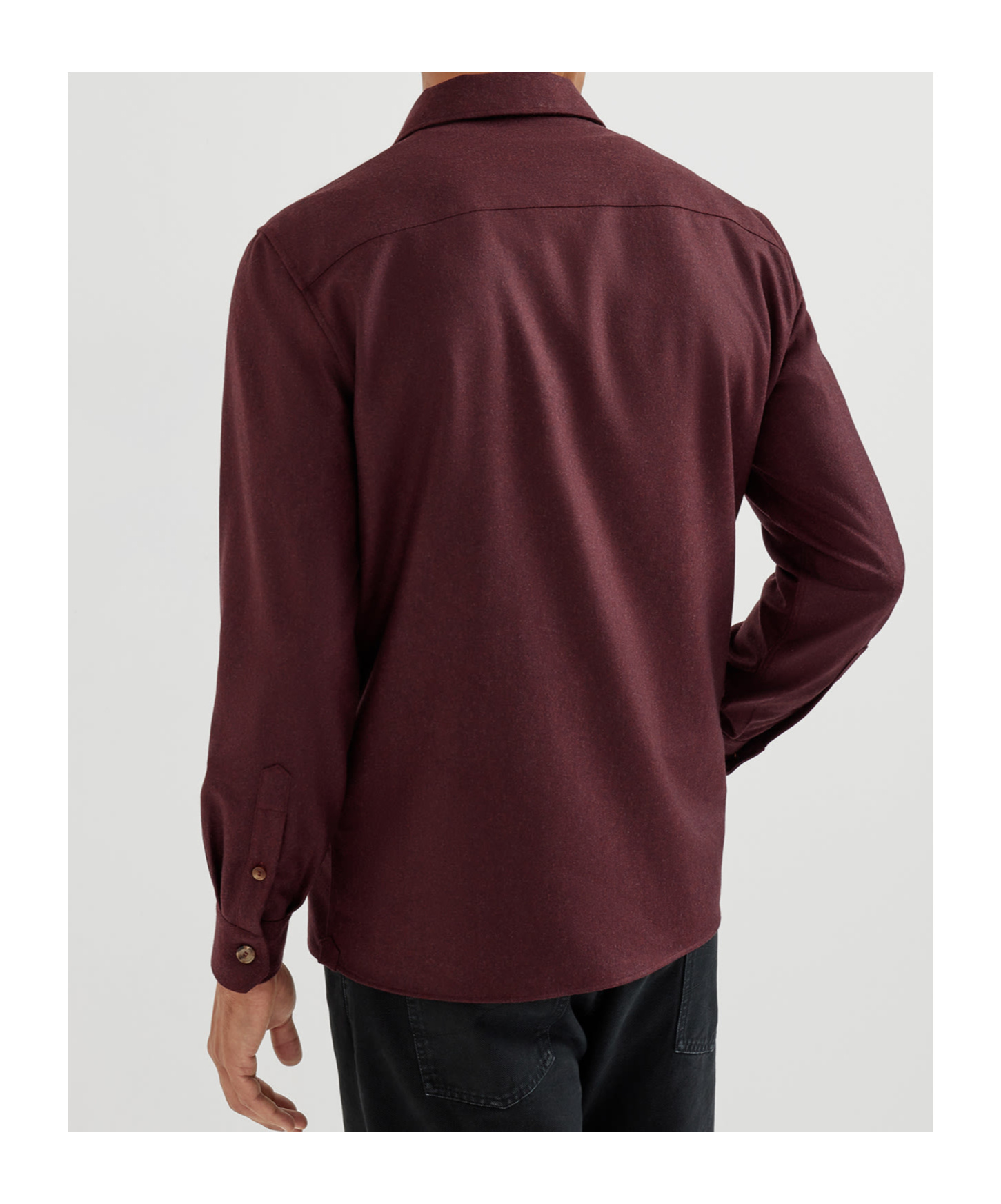 Brunello Cucinelli Long Sleeve Shirt Featuring Chest Pockets In Brown