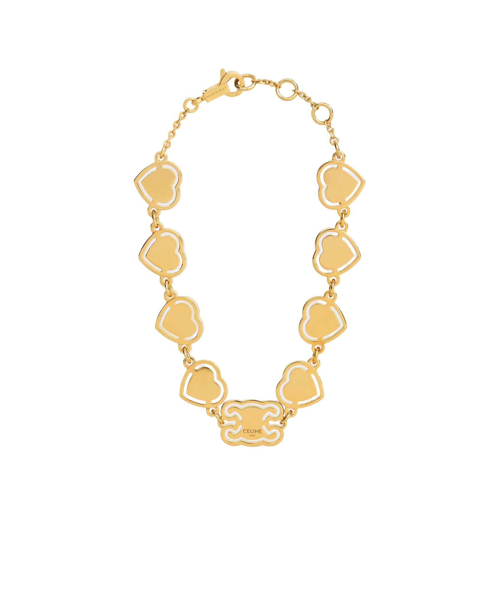 Celine Cœur Bracelet In Brass With Gold Finish In Golden