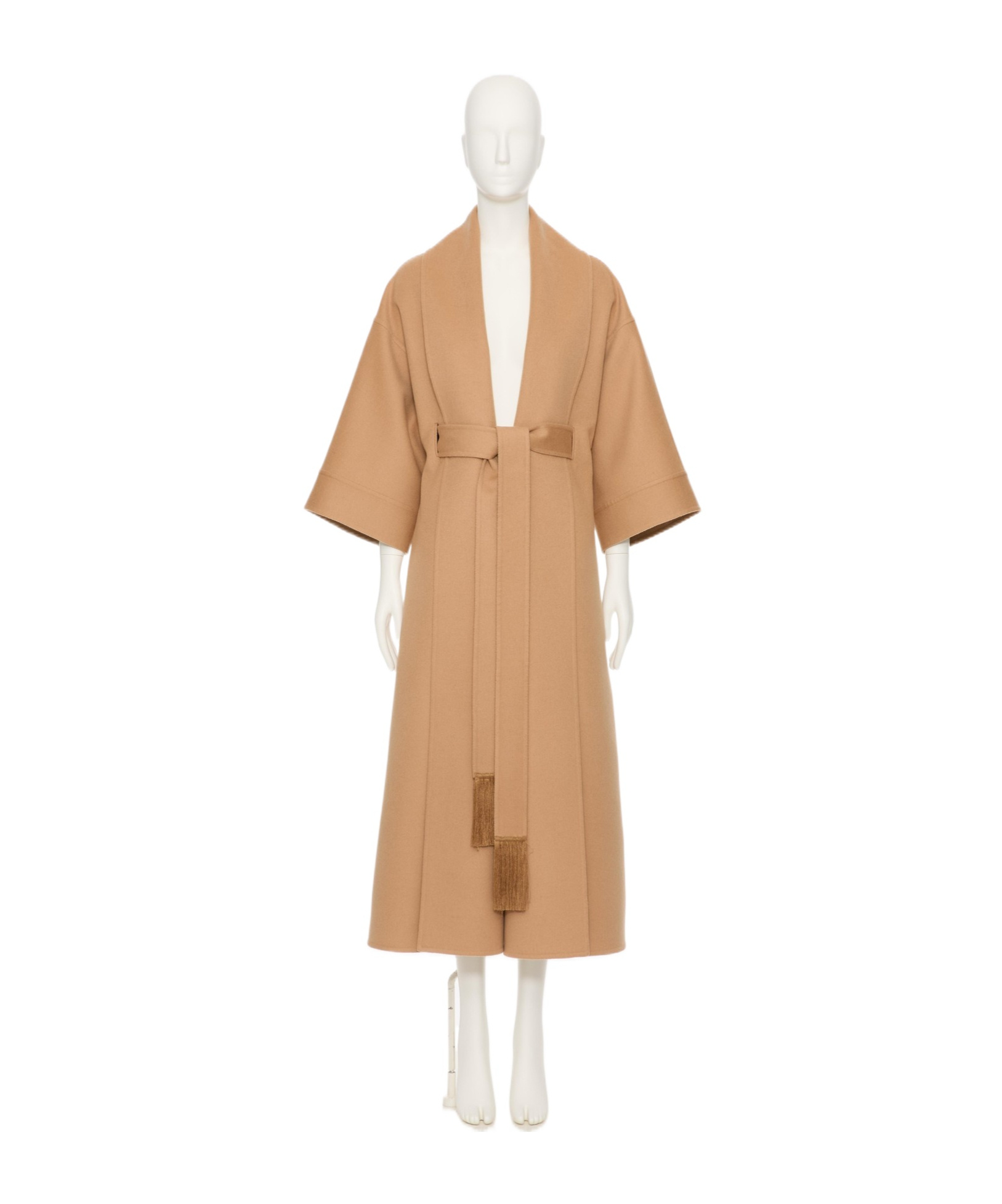 Valentino Wide-sleeve Coat In Nude