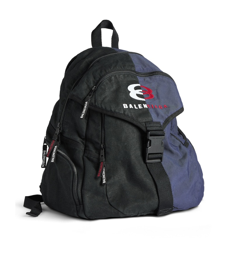 Balenciaga Men's Unity Backpack Large In Black/navy In Multi