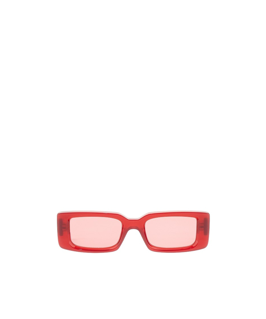 Off-white Arthur Rectangle-frame Sunglasses In Pink