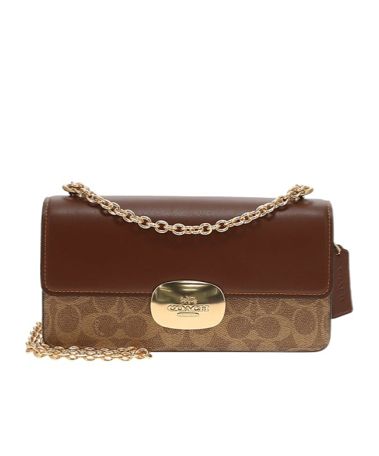 Coach Adjustable Shoulder Strap Shoulder Bag In Brown