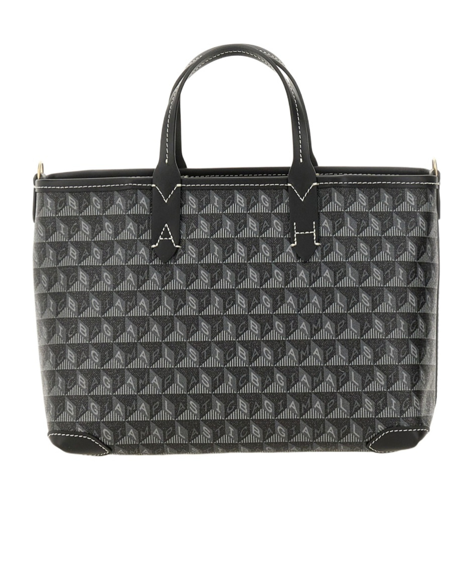 Anya Hindmarch Double Handle Tote Bag In Black
