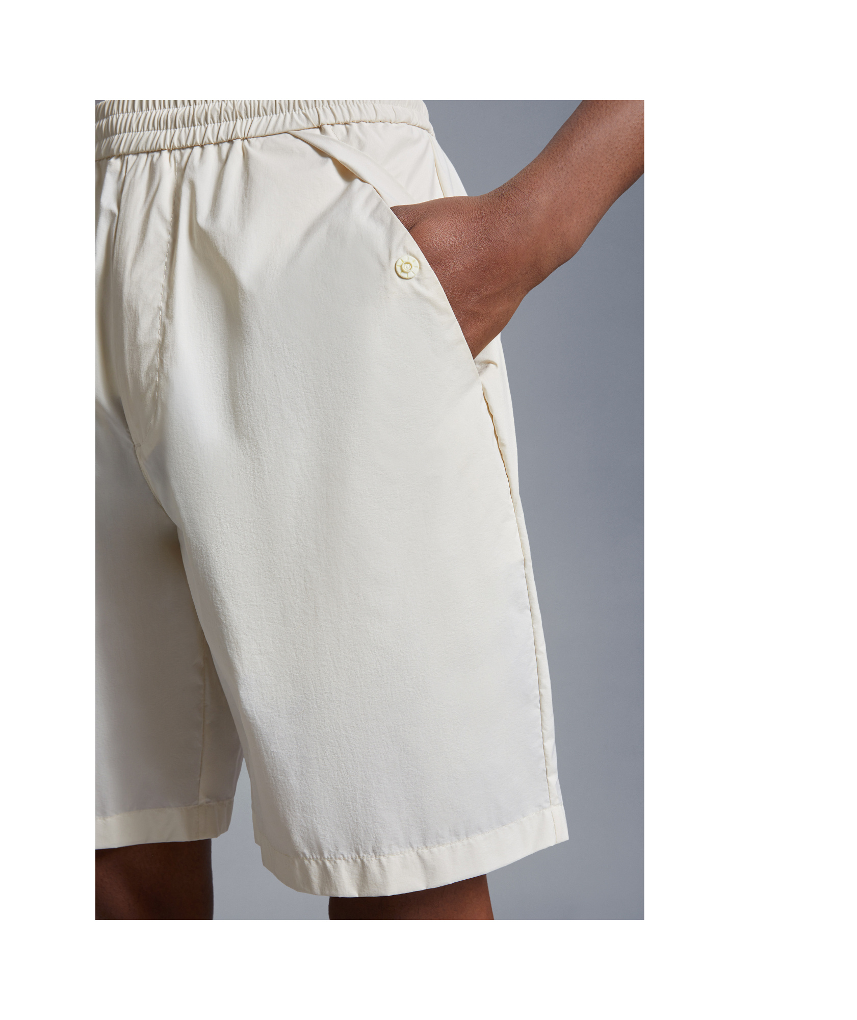 Moncler Lightweight Bermuda Shorts In White