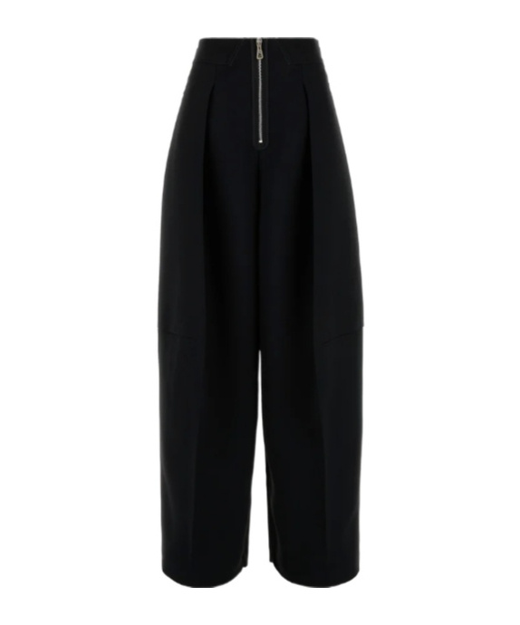 Jean Paul Gaultier Pantalone In Crepe Nero  Donna In Black