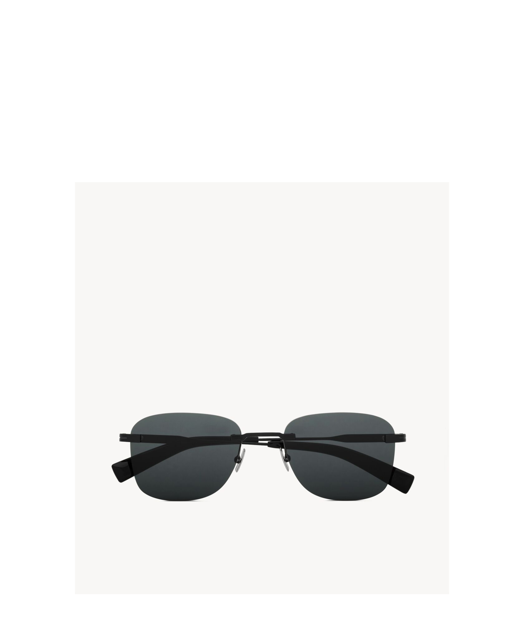 Saint Laurent Logo Sunglasses In Black