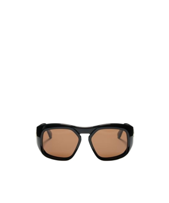 Valentino Full Frame Sunglasses In Black/brown