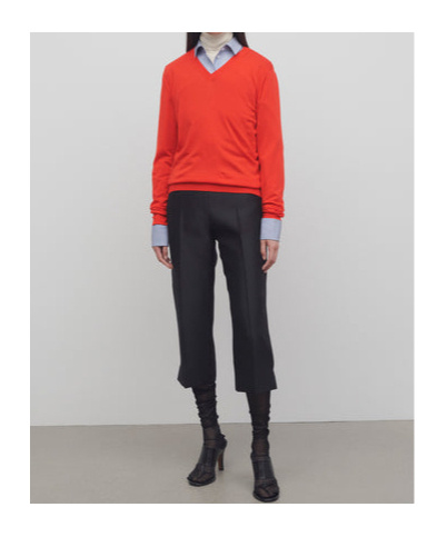 The Row Lightweight Wool Sweater Haius In Red