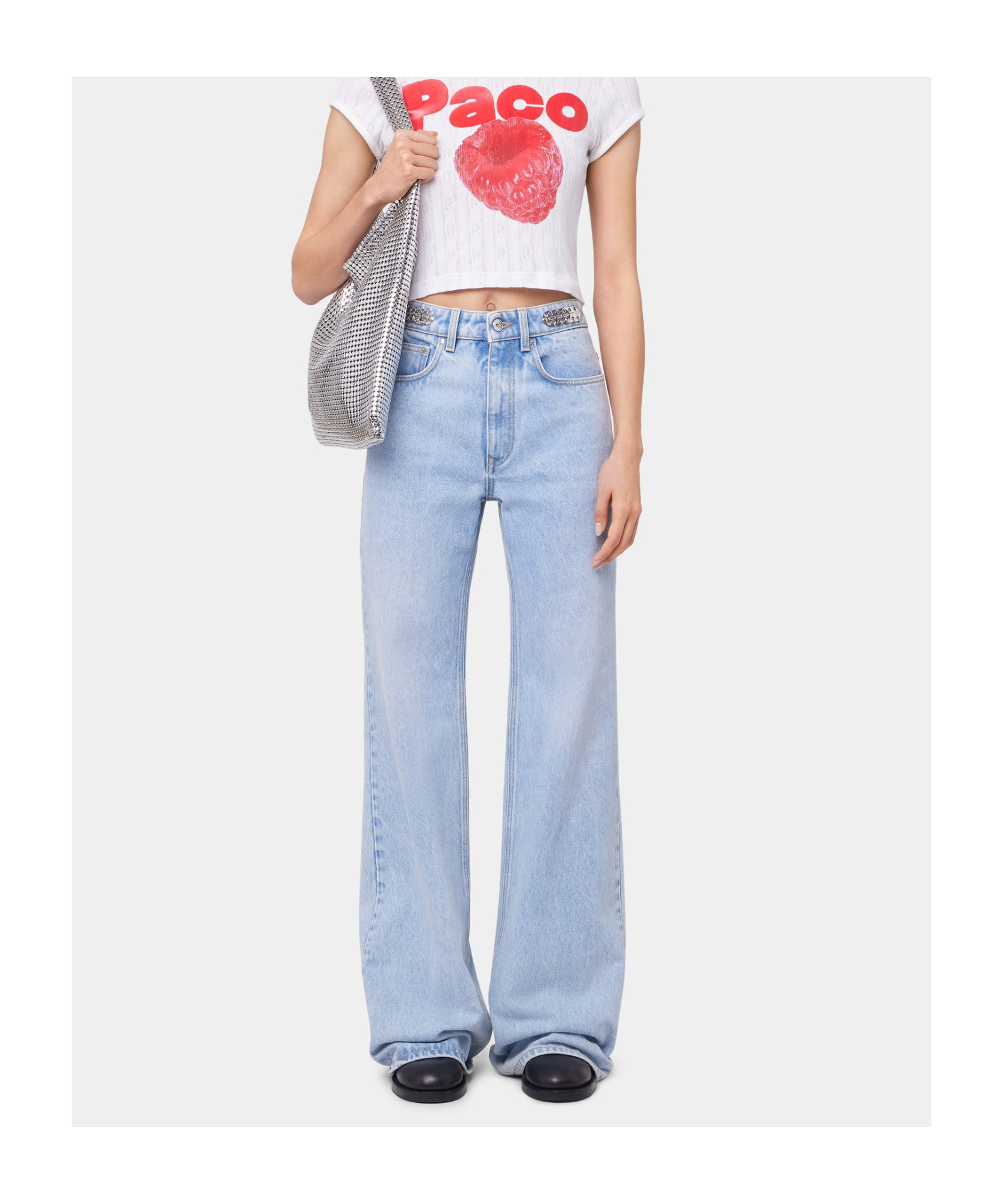 Rabanne Flared Jeans In Blue