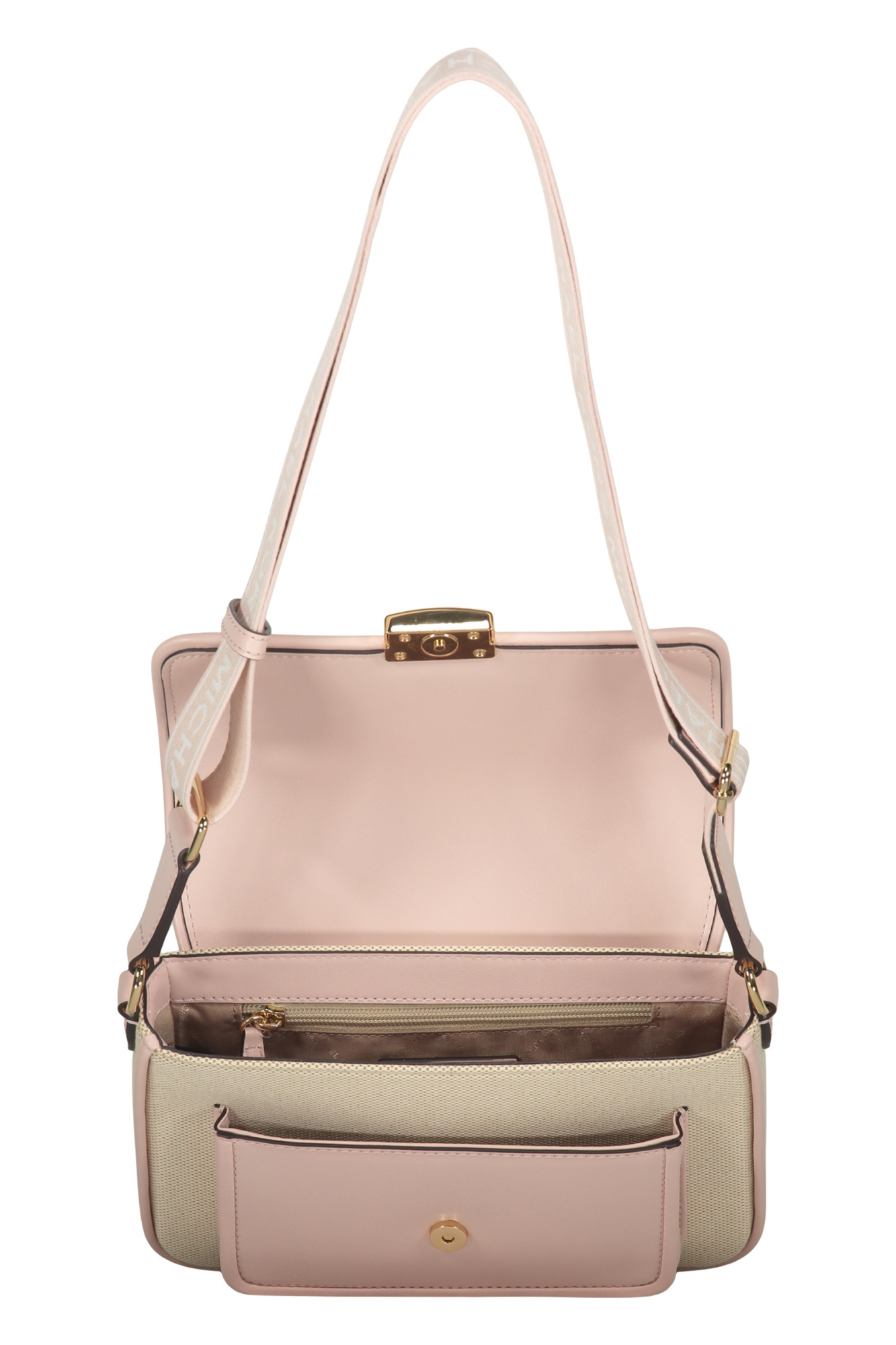 Michael Kors Beige Fabric Crossbody Bags