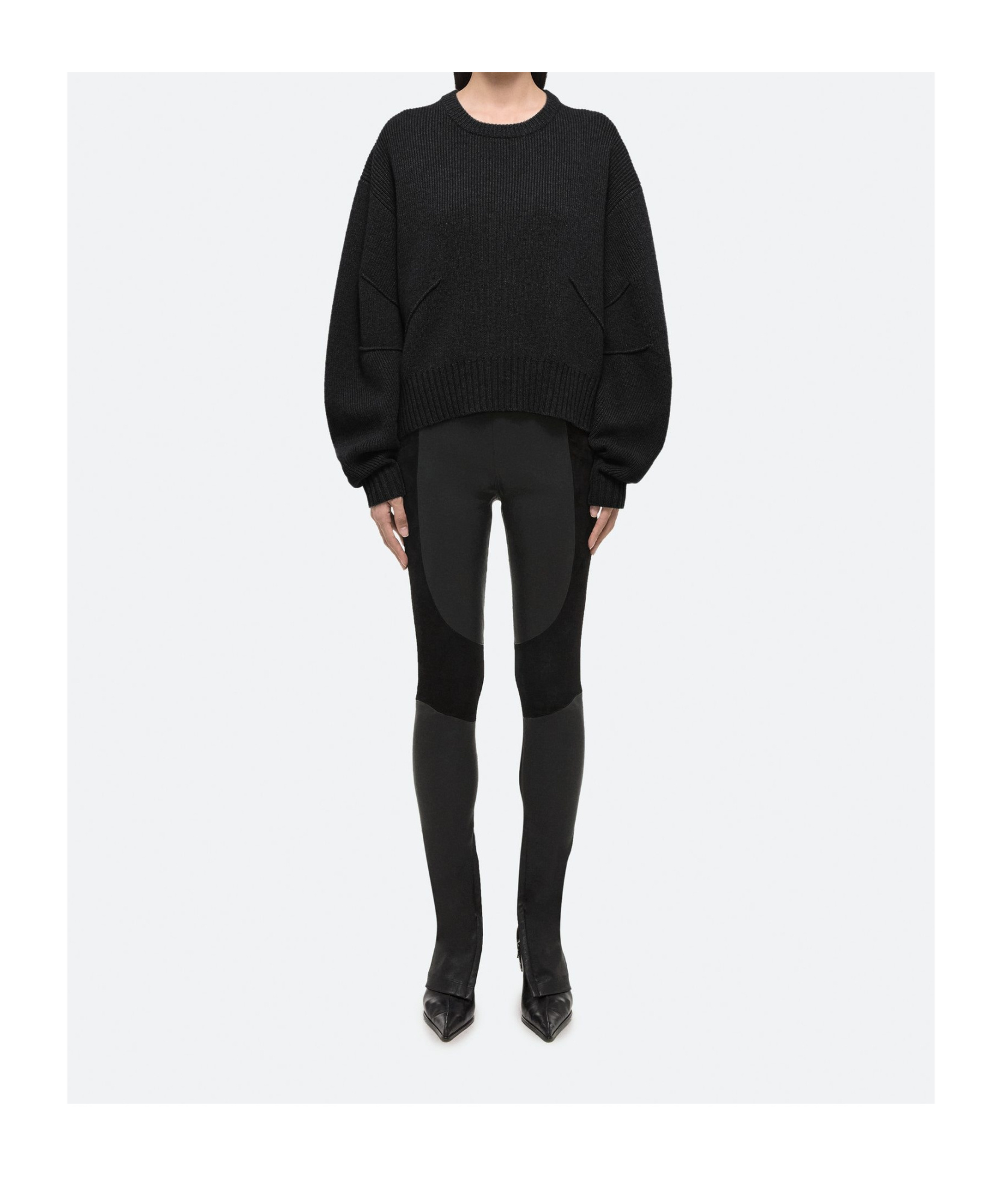 Helmut Lang Apex Wool Sweater In Black