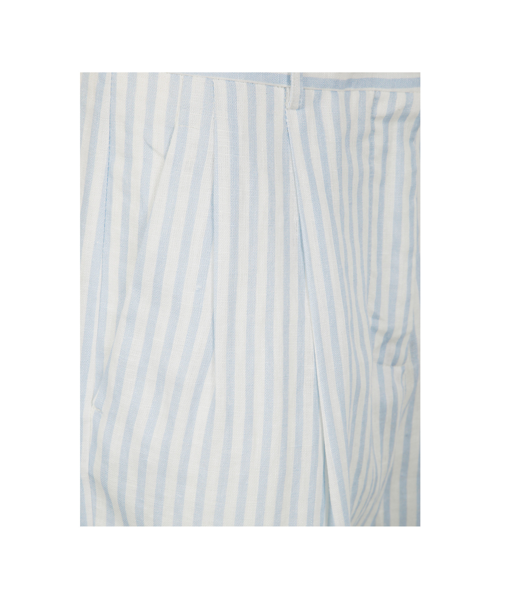 Shop Semicouture Linen Shorts In White