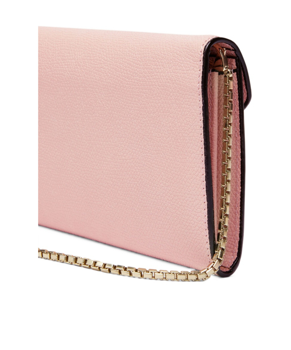 Shop Valextra Iside Chain-strap Leather Bag In Pink