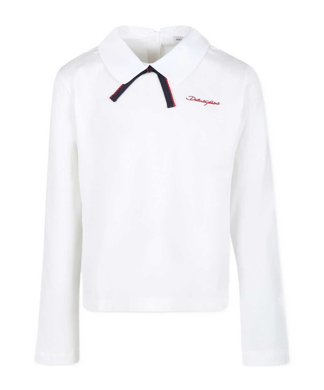 Dolce & Gabbana Logo Long-sleeved T-shirt In White