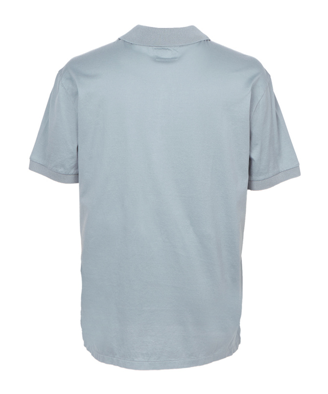 C.p. Company Logo-patch Polo Shirt In Blue
