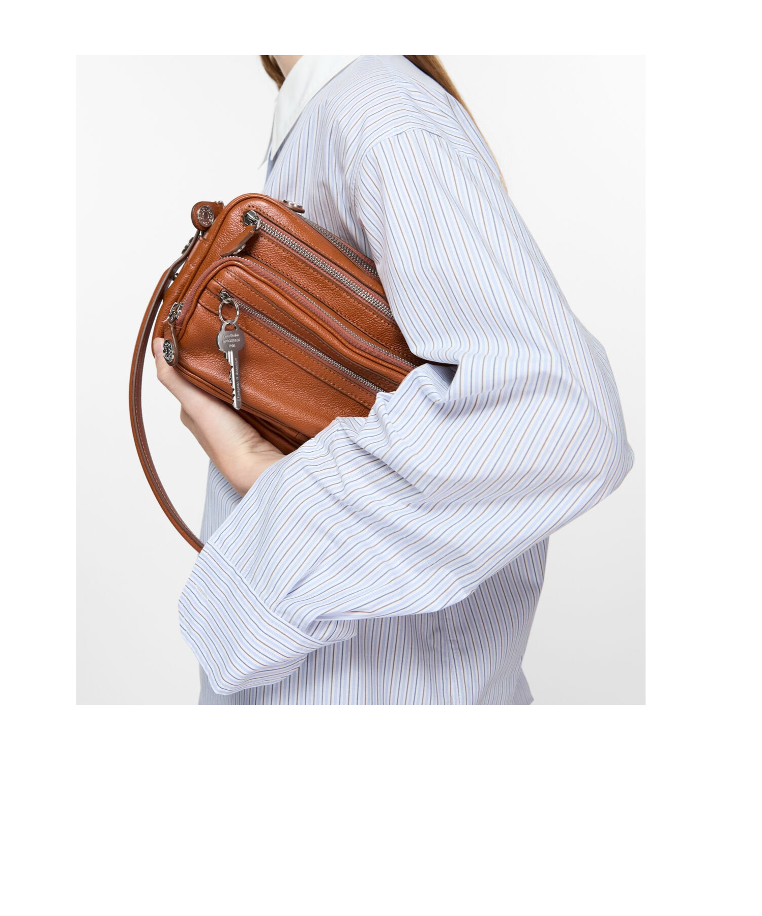 Acne Studios Small Camero Shoulder Bag In Brown