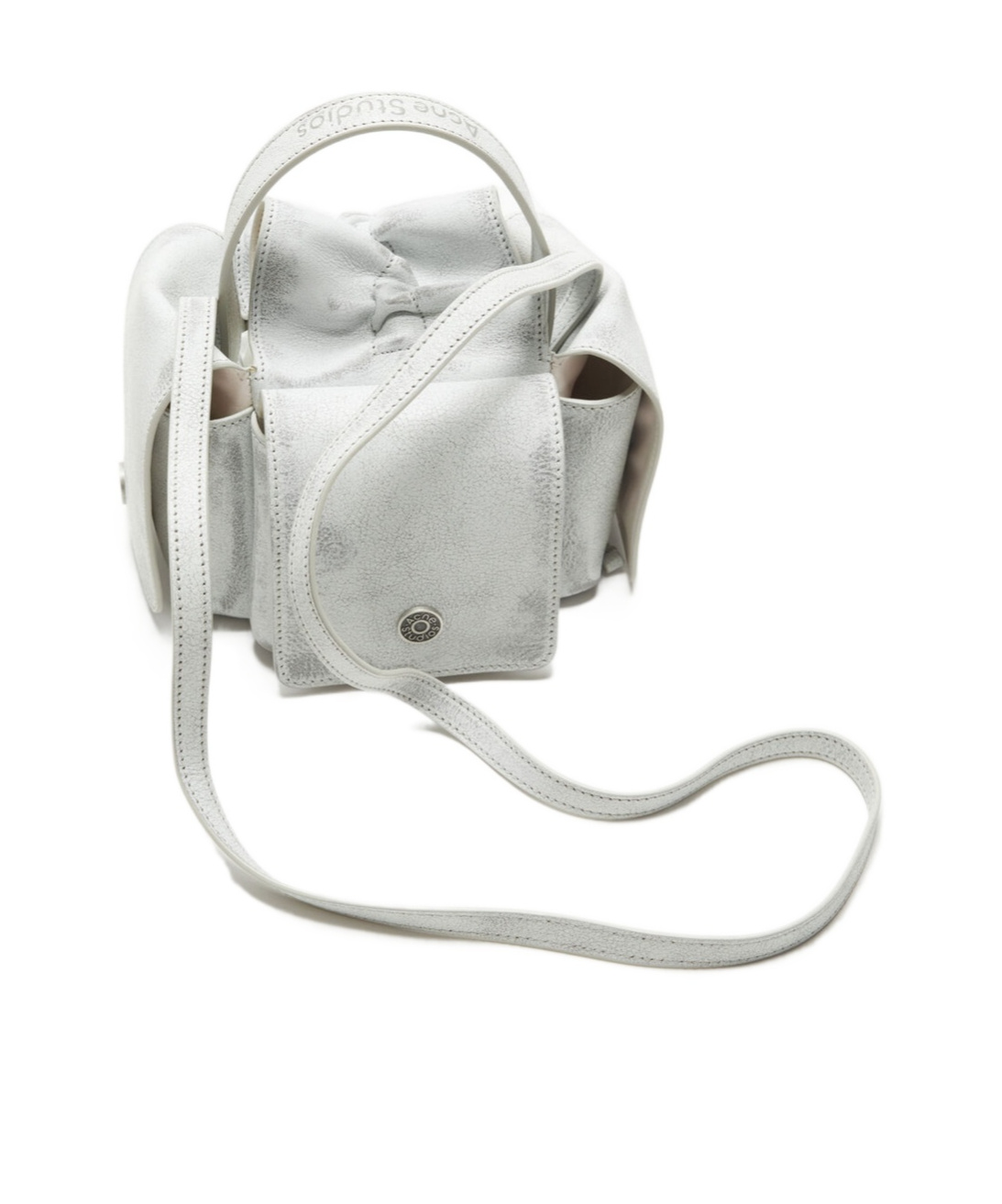 Acne Studios Multipocket Mini Camera Shoulder Bag In Gray