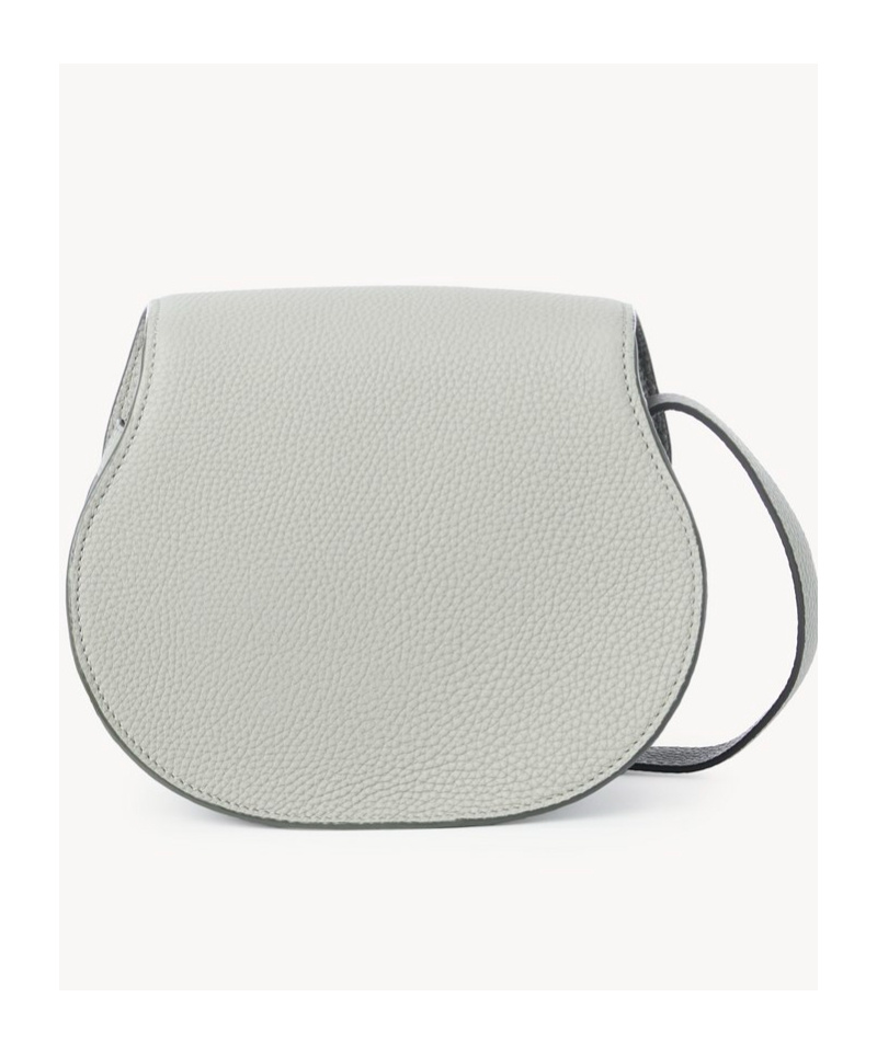 Chloé Small Flip Saddle Bag In Gray